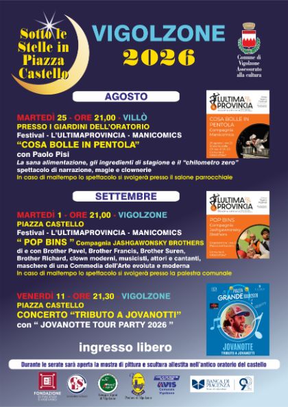 Estate culturale 2026: calendario agosto - settembre